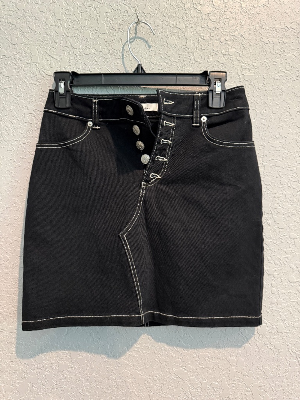 Black Jean Skirt - Sizer M